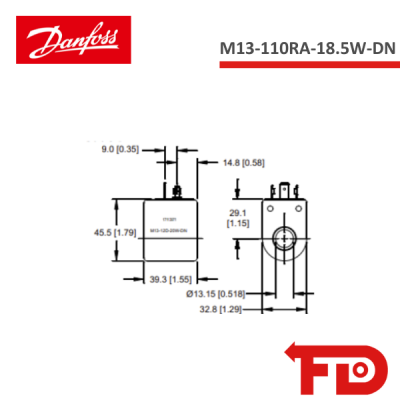 171183719 - SPULE M13-110RA-18.5W-DN - DANFOSS