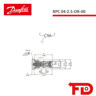 11169082 - VENTIL RPC 04-2.5-OR-00 - DANFOSS