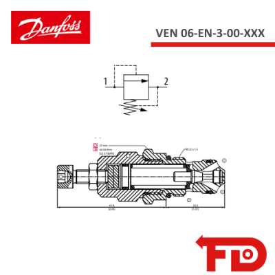 810189519 - DRUCKVENTIL VEN 06-EN-3-00-XXX - DANFOSS