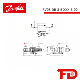 810209419 - RELIEF - RV08-DR-3-E-XXX-B-00 - DANFOSS