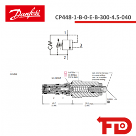 134507.300 - VENTIL CP448-1-B-0-E-B-300-4.5-040 - DANFOSS