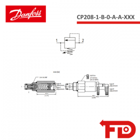 131123.000 - RELIEF - CP208-1-B-0-A-A-XXX - DANFOSS