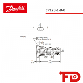 11169030 - SHUTTLE - CP128-1-B-0 (NEW) - DANFOSS