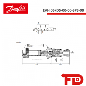 11128605 - 3-WAY - EVH 06/D5-00-00-SPS-00 - DANFOSS