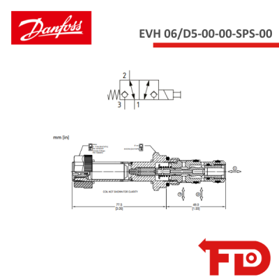 11128605 - 3-WAY - EVH 06/D5-00-00-SPS-00 - DANFOSS