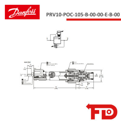 850195019 - RELIEF - PRV10-POC-105-B-00-00-E-B-00 - DANFOSS
