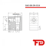 SAE-08-2N G14 - GEHÄUSE - SAE-08-2N 1/4"G ALUMINIUM - FLODRAULIC