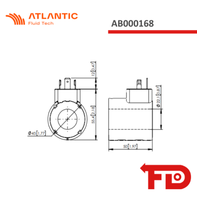 AB000168 - COIL - ATLANTIC FLUID TECH