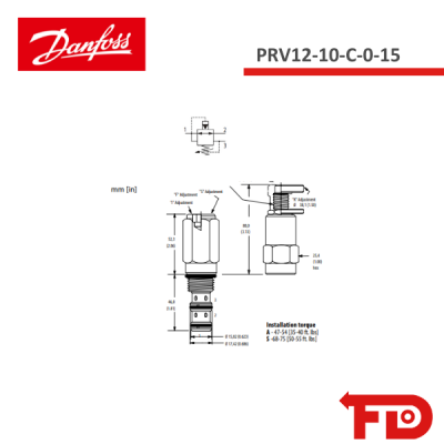02-174620 - DRUCKMINDERVENTIL - PRV12-10-C-0-15/ - DANFOSS