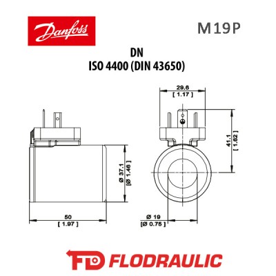 171132519 - COIL M19P-12D-1.8A-DN - DANFOSS