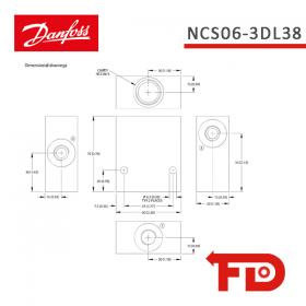 922501313 - MANIFOLD NCS06/3-DL 3/8 - DANFOSS